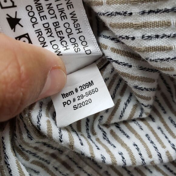 Orvis Weave Shirt Mens XL White Geometric Embroidered Short Sleeve Button Up - Picture 10 of 11